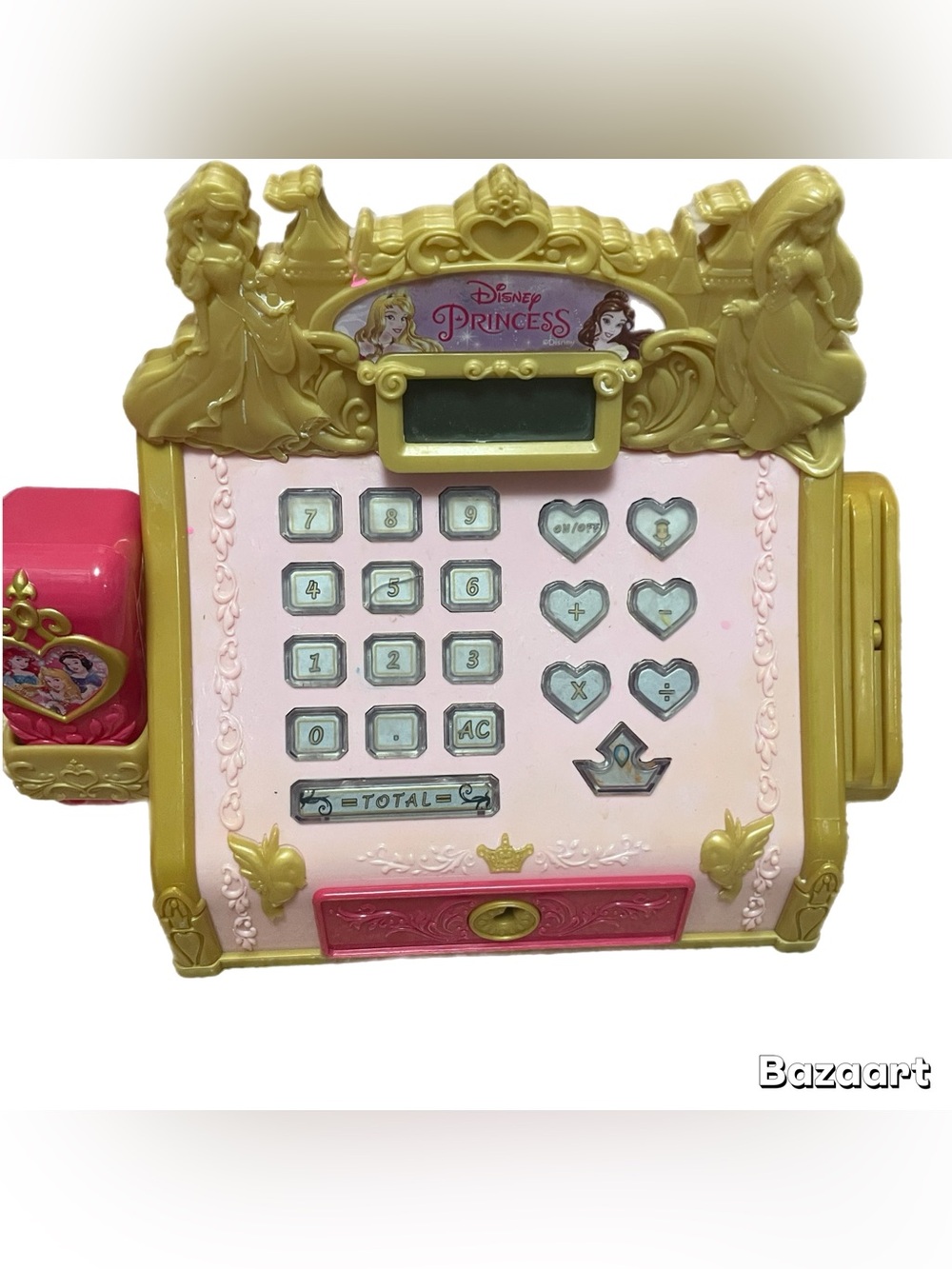 Disney Princess Electronic Cash Register Toy w/ Sounds Calculator Coins Inside